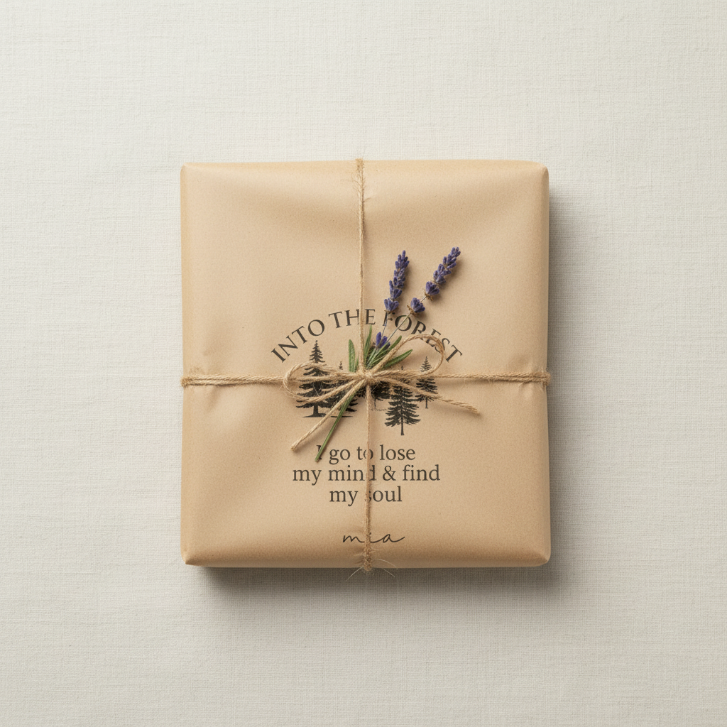 Cream kraft gift wrap