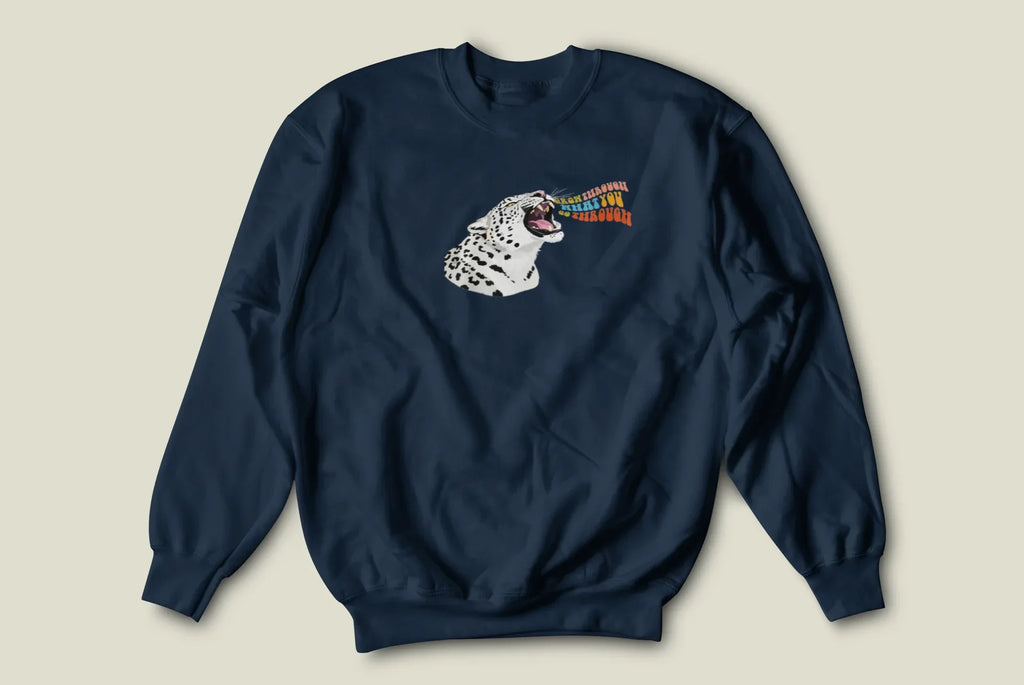 Grow Through What You Go Through Sweatshirt – Tiger, Leopard or Crocodile Design - Alley Crafters