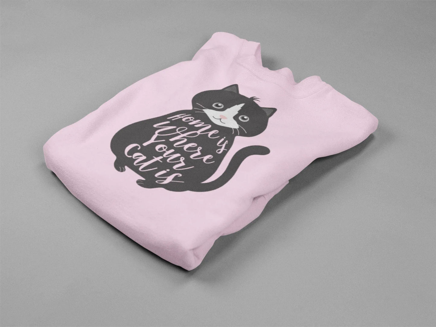 “Home Is Where Your Cat Is” Sweatshirt - Alley Crafters