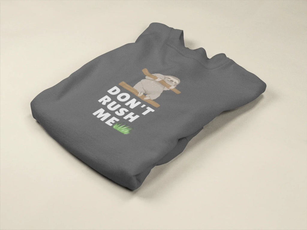 Don’t Rush Me Sloth Sweatshirt – Funny Animal Jumper - Alley Crafters