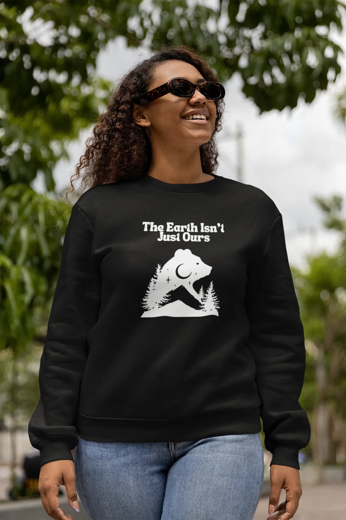 The Earth Isn't Just Ours" Forest Moon Graphic - Alley Crafters