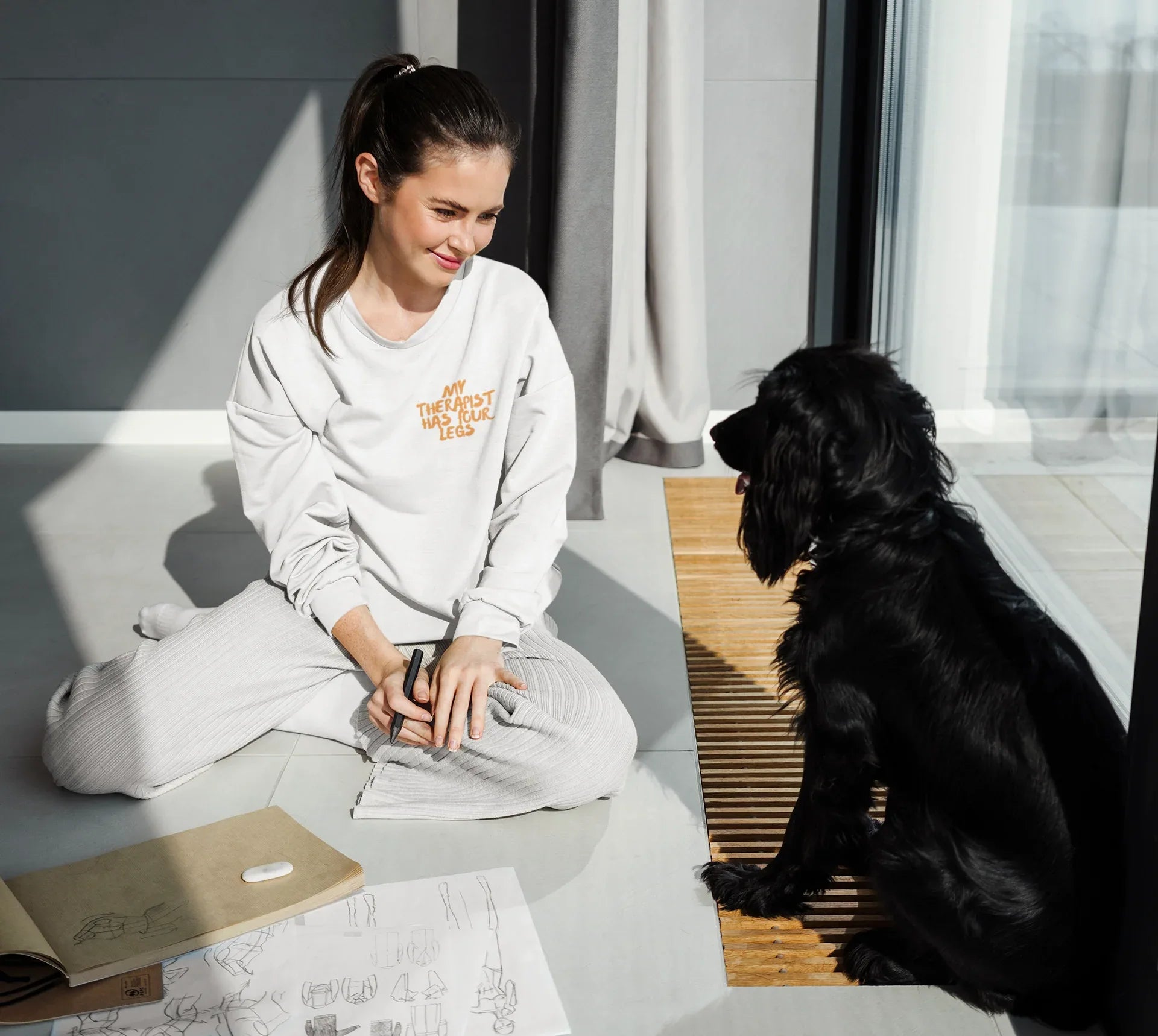 My Therapist Has Four Legs Sweatshirt - Alley Crafters