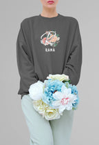 Personalised Floral Initial Sweatshirt | Custom Name Crewneck - Alley Crafters