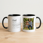 Personalised Dad Photo Mug – Dad Definition Gift - #AlleyCrafters