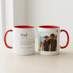 Personalised Dad Photo Mug – Dad Definition Gift - #AlleyCrafters