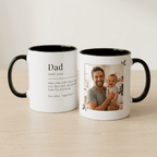 Personalised Dad Photo Mug – Dad Definition Gift - #AlleyCrafters