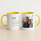 Personalised Dad Photo Mug – Dad Definition Gift - #AlleyCrafters