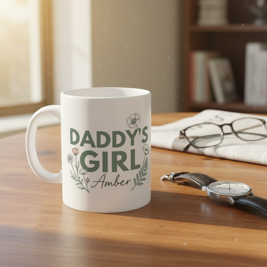 Daddy's Girl Mug Amber Desk