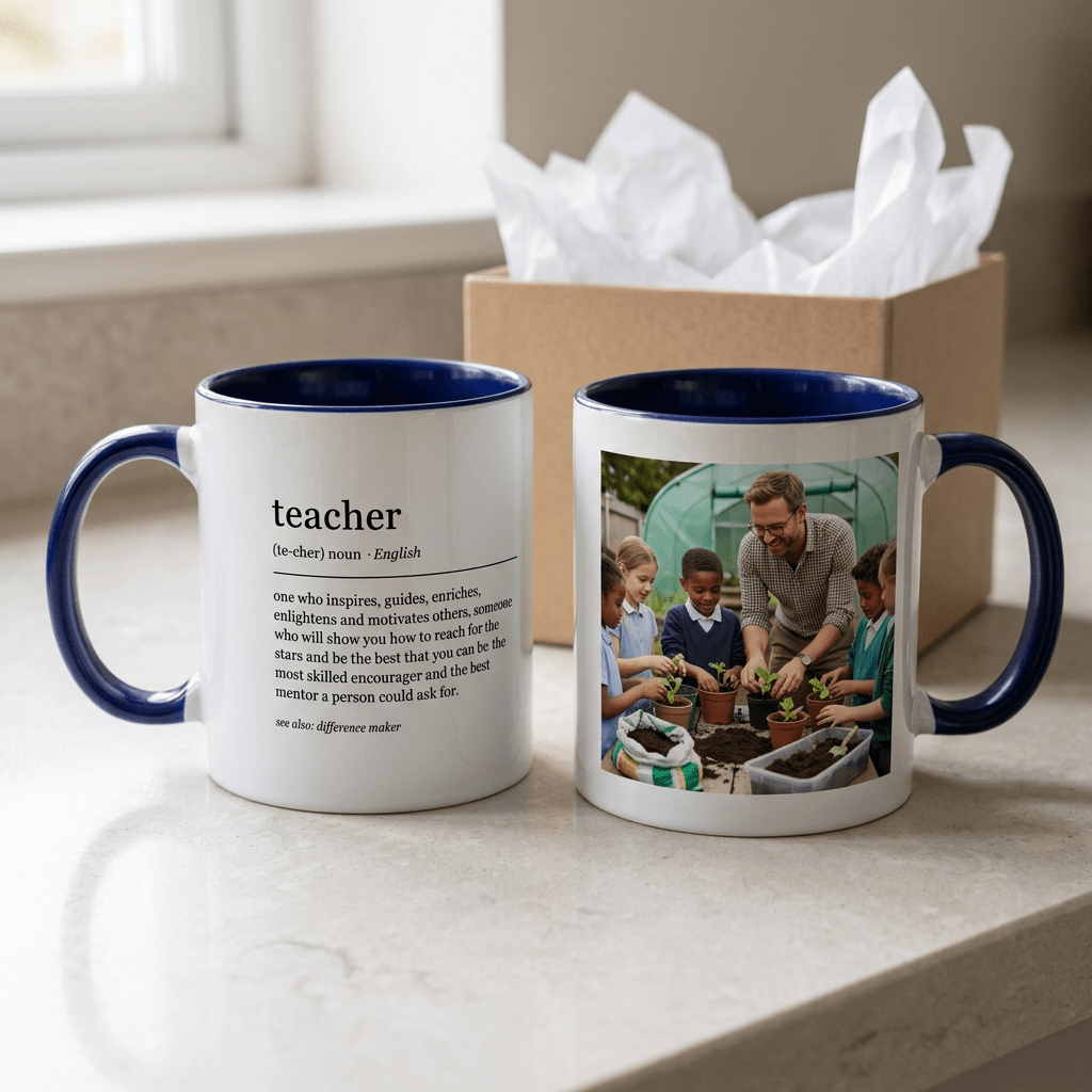 Teacher Definition Mug – Two-Tone Thank You Teacher Gift - #AlleyCrafters