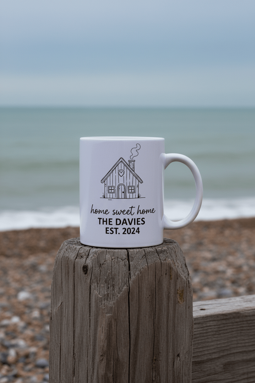 Home Sweet Home Mug — Personalised 'The Khans' Family Mug - AlleyCrafters