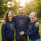 Sibling Farm Crewneck Sweatshirt — Minimal Cozy Family Quote Pullover - AlleyCrafters