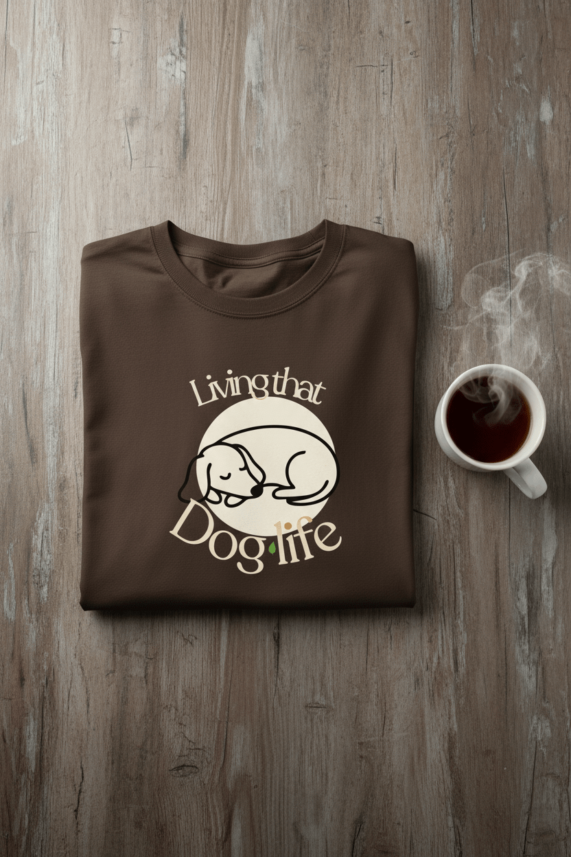 Living That Life T-Shirt | Slow Life, Plant Life, Cat Life & Dog Life - AlleyCrafters