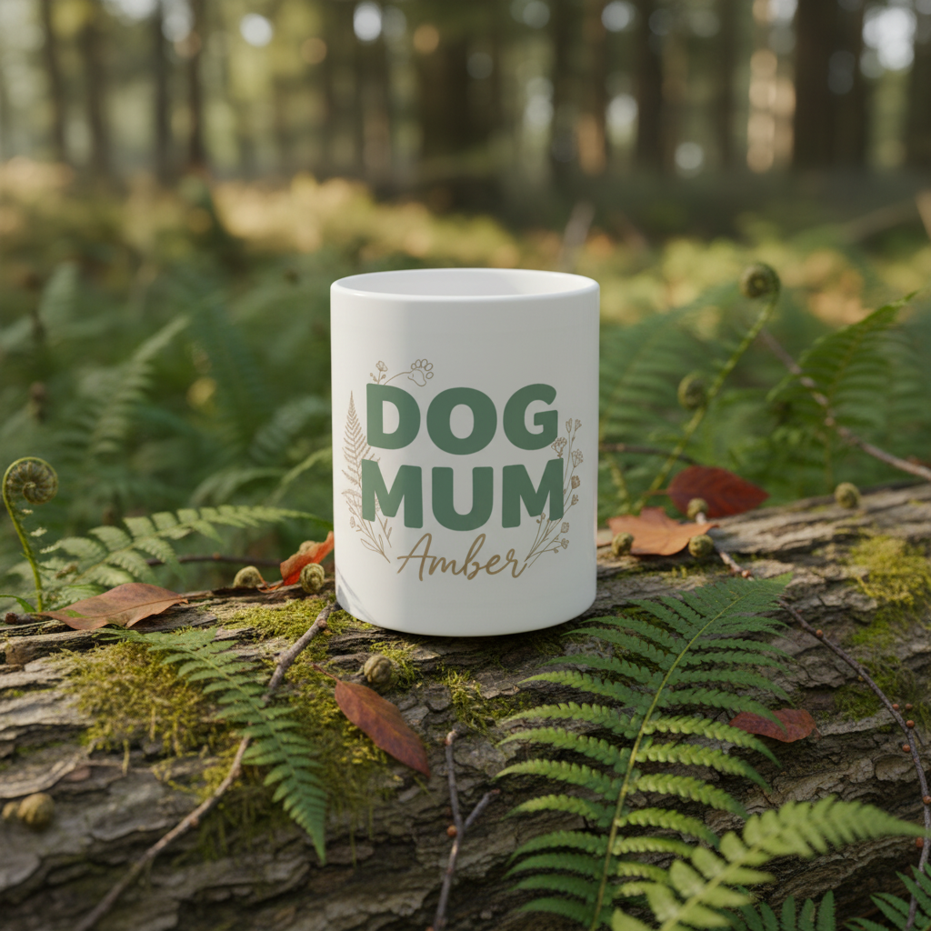 Dog Mum Mug Amber Woodland