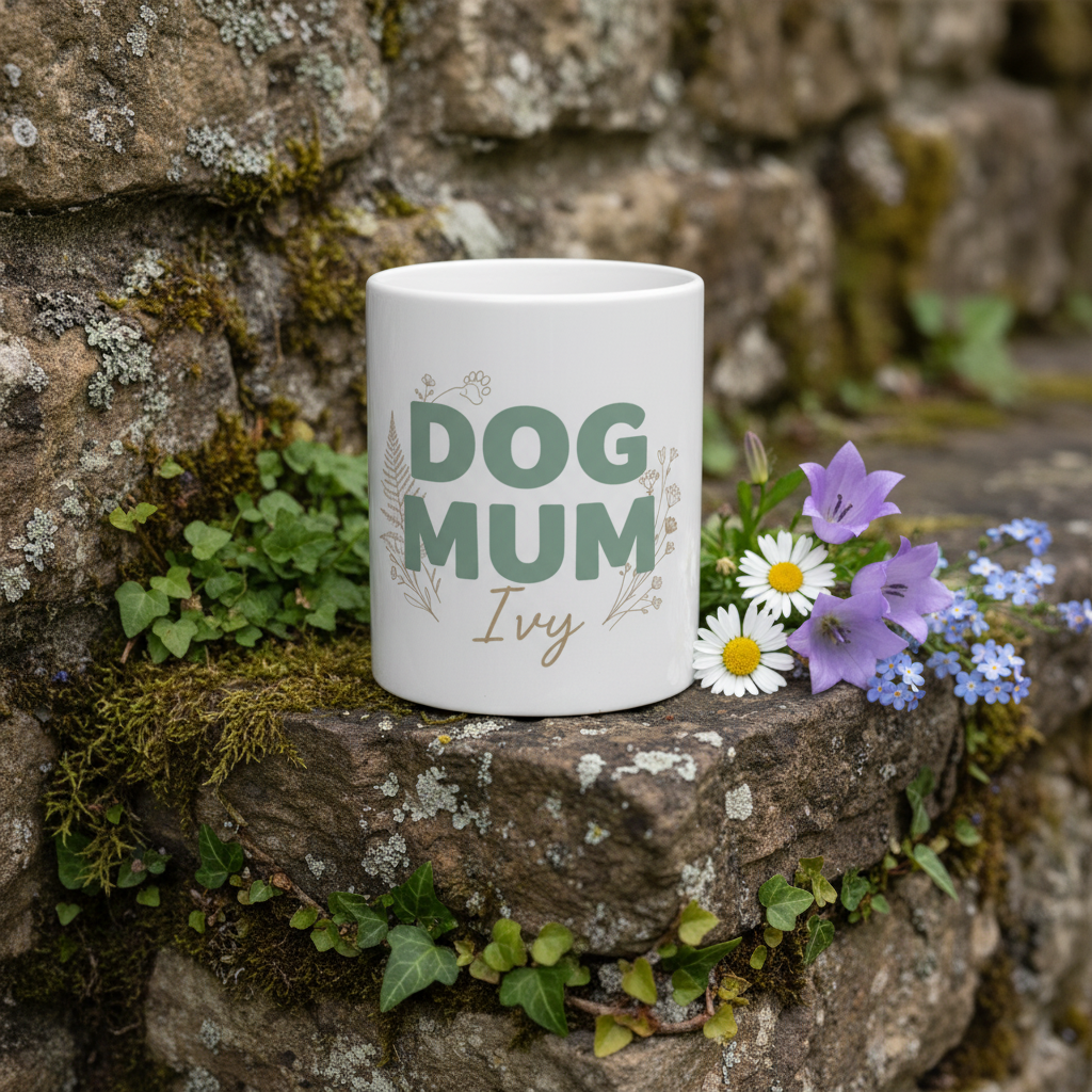 Dog Mum Mug Ivy Garden Wall