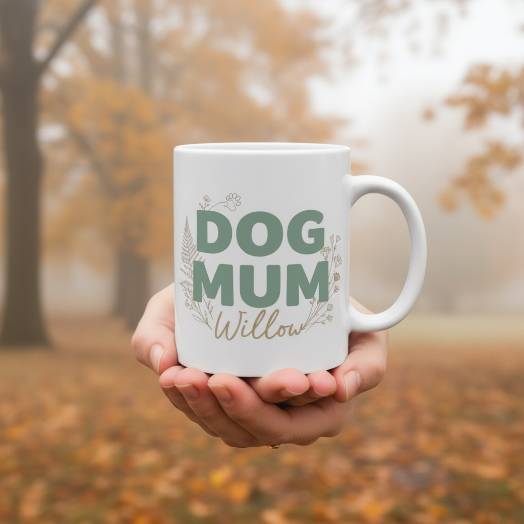 Dog Mum Mug Willow Autumn