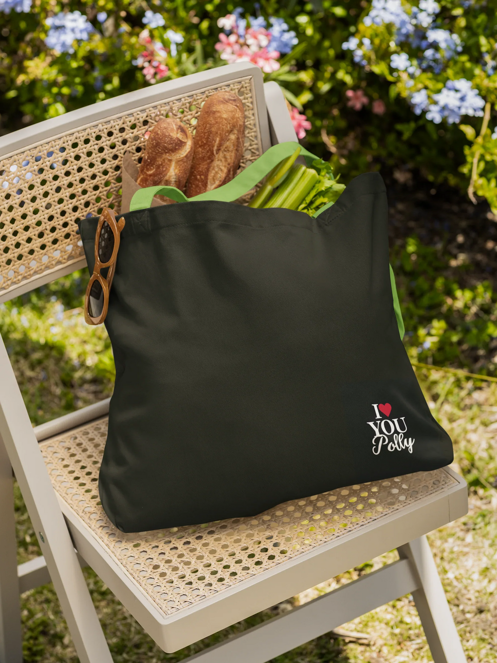 Personalised 'I Love You' Tote Bag | Custom Name Cotton Gift Tote - Alley Crafters