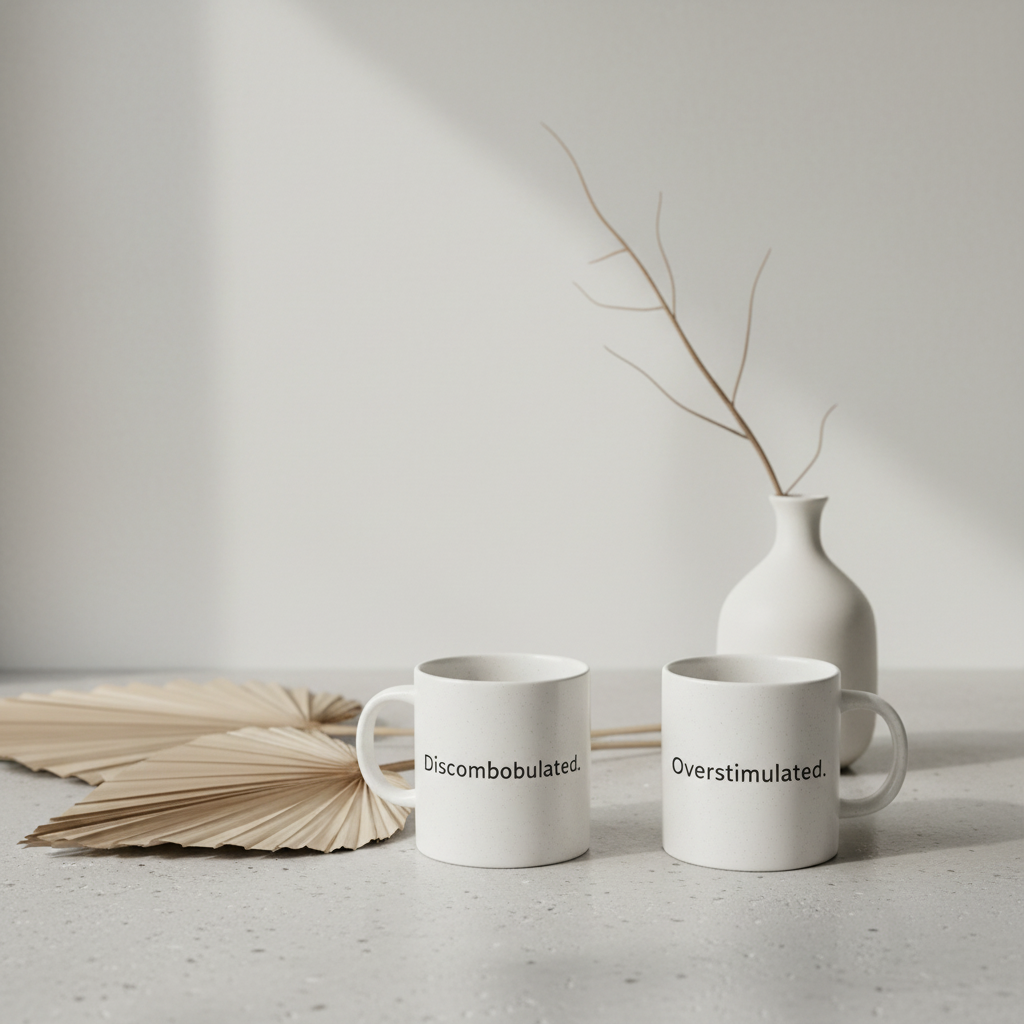 Editorial terrazzo with dried palm
