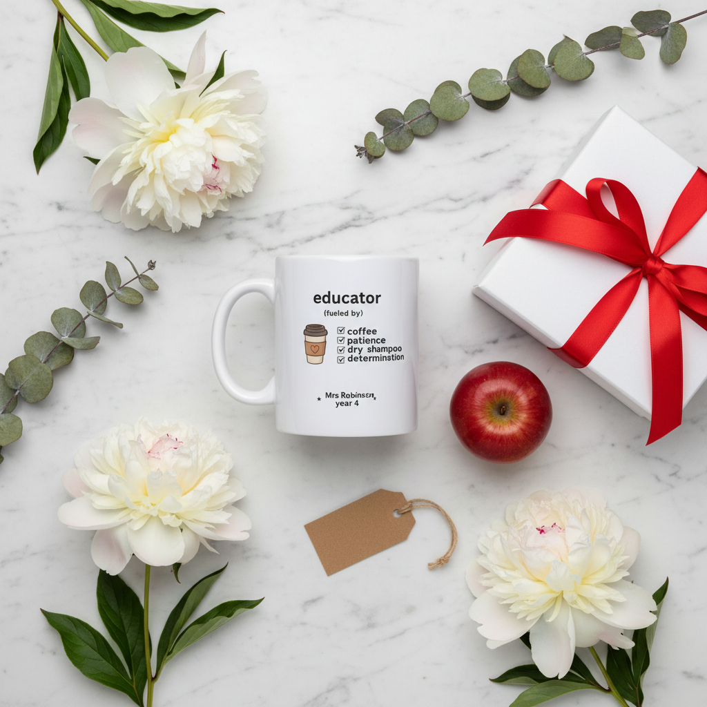 Educator mug — Mrs Robinson marble