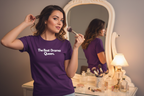 Purple unisex T-shirt with "The Best Drama Queen" print