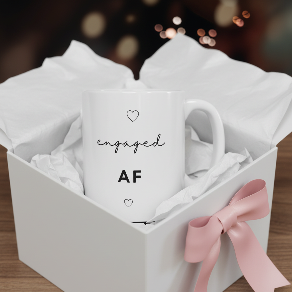 Engaged AF — gift box zoomed