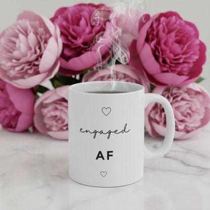 Engaged AF — peonies zoomed