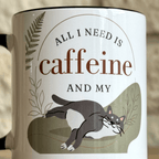 Personalised Cat Photo Mug – All I Need Is Caffeine and My Cat - #AlleyCrafters