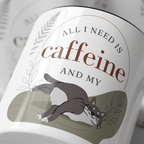 Personalised Cat Photo Mug – All I Need Is Caffeine and My Cat - #AlleyCrafters