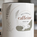 Personalised Cat Photo Mug – All I Need Is Caffeine and My Cat - #AlleyCrafters