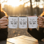 Personalised Best Friends for Life Mug | Custom Name Accent Coffee Mug - AlleyCrafters