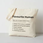 Definition Tote Bag — Personalised Gift Canvas Cotton Tote - Alley Crafters