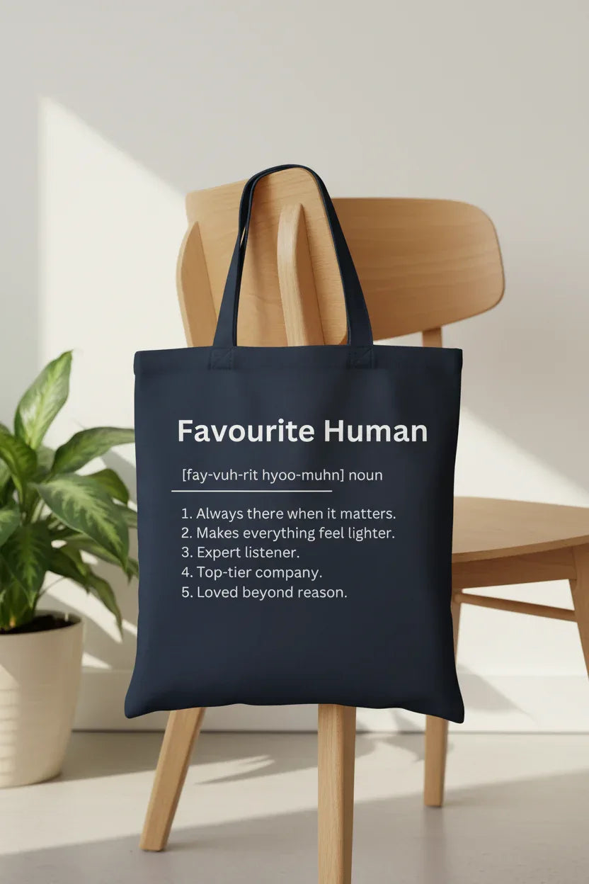 Definition Tote Bag — Personalised Gift Canvas Cotton Tote - Alley Crafters