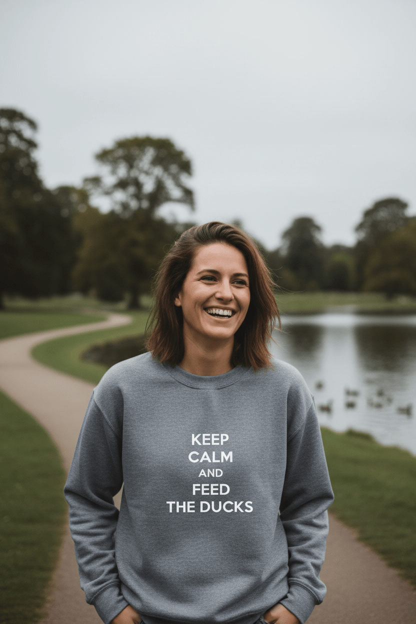 Custom Keep Calm and… Sweatshirt | Personalised Funny Gift - AlleyCrafters