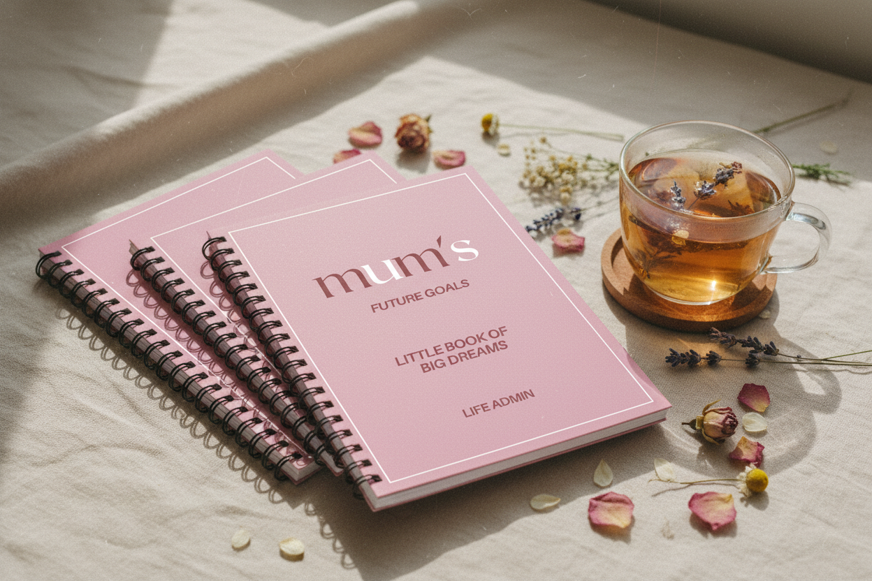 Film grain linen with dried flowers