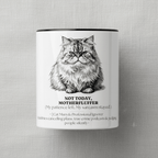 Not Today Motherfluffer Mug | Funny Cat Coffee Cup | Sarcastic Gift - AlleyCrafters