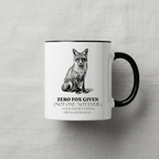 Zero Fox Given Mug | Funny Fox Coffee Cup | Sarcastic Gift for Her - AlleyCrafters