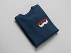 Super Dad Sweatshirt — Mustache Graphic Father's Day Crewneck - AlleyCrafters