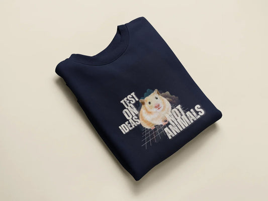 "Test on Ideas Not Animals" Graphic Vegan Animal Rights Apparel - Alley Crafters
