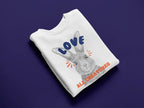 Love All Creatures Sweatshirt - Cute Bunny Animal Rights Crewneck - Alley Crafters