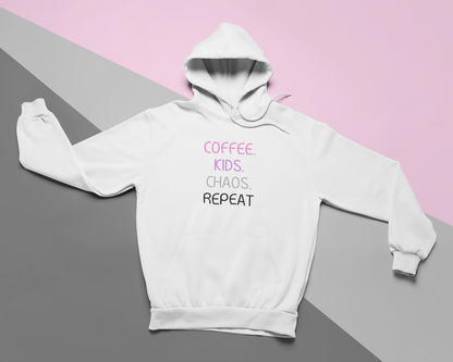 Coffee Kids Chaos Repeat Hoodie
