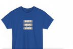 Folded Blue T-Shirt on White