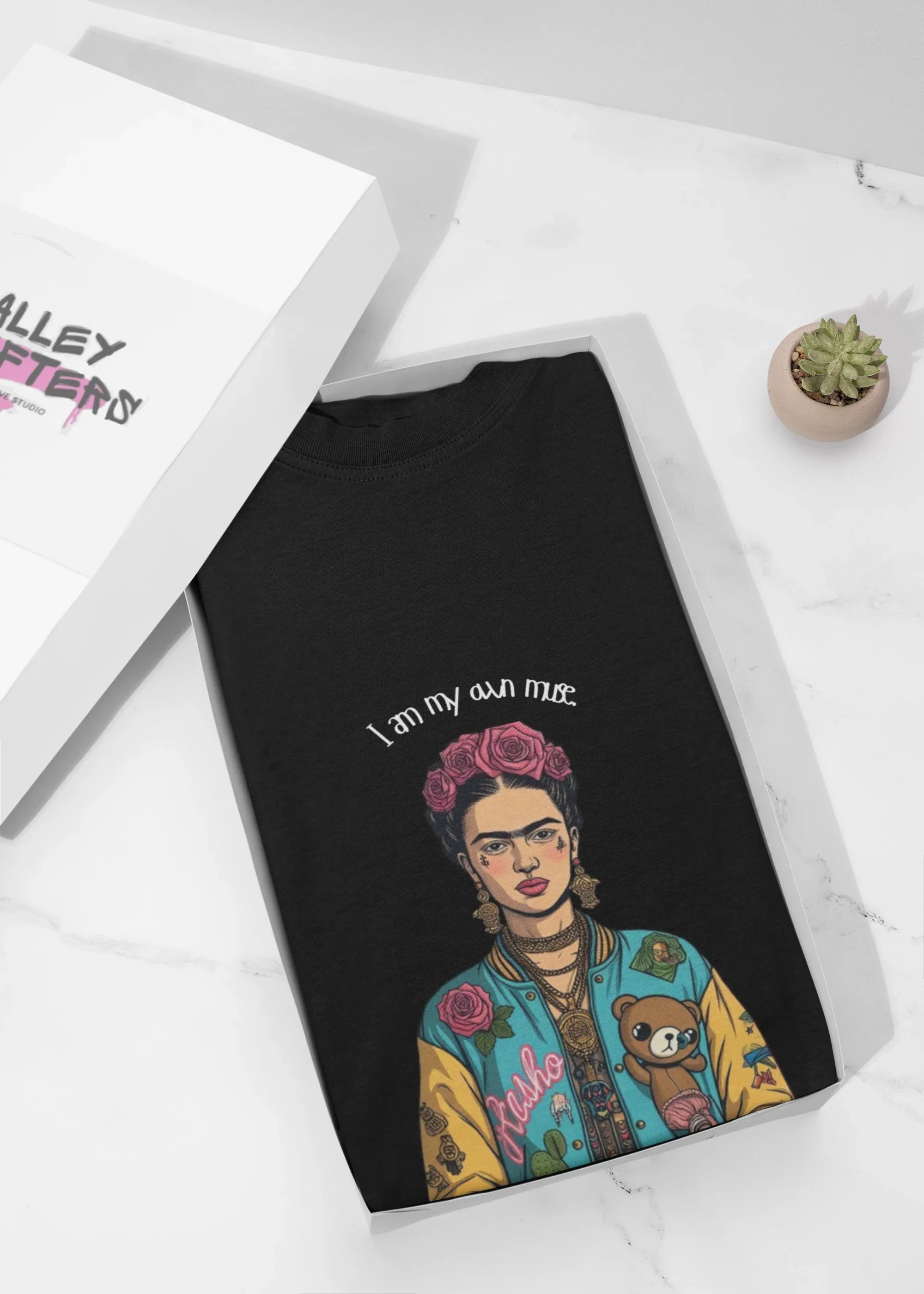 Long Sleeve Tee - 'i am my own muse' Empowering Statement Shirt - Alley Crafters