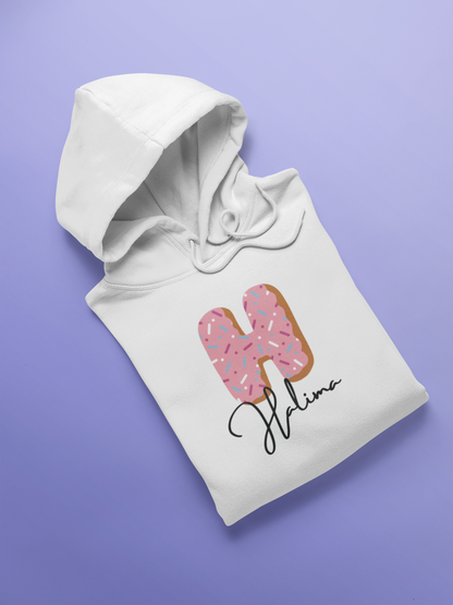 Cute Kids Sweatshirt with Pink Donut Design - Perfect for Birthdays and Casual Wear