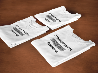 City Name Unisex T-Shirt - Straight Outta (Your Chosen City)