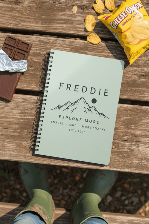 Personalised Explore More Mountain A5 Wirobound Notebook — Nature Adventure Journal - AlleyCrafters
