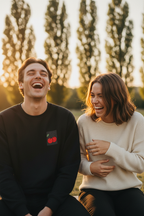 Black sweatshirt with embroidered cherry patch on chest
