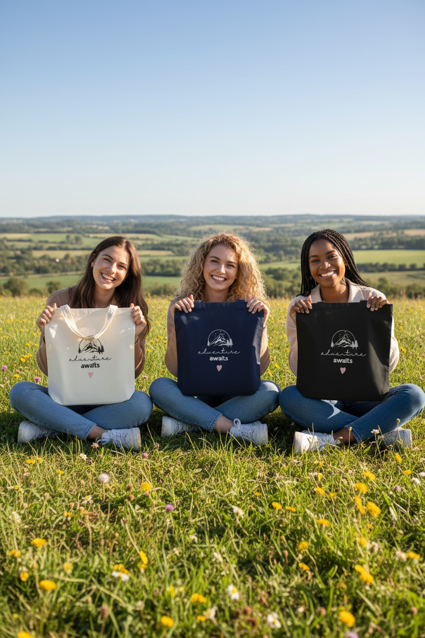 Friends with Adventure Awaits Totes - Hillside