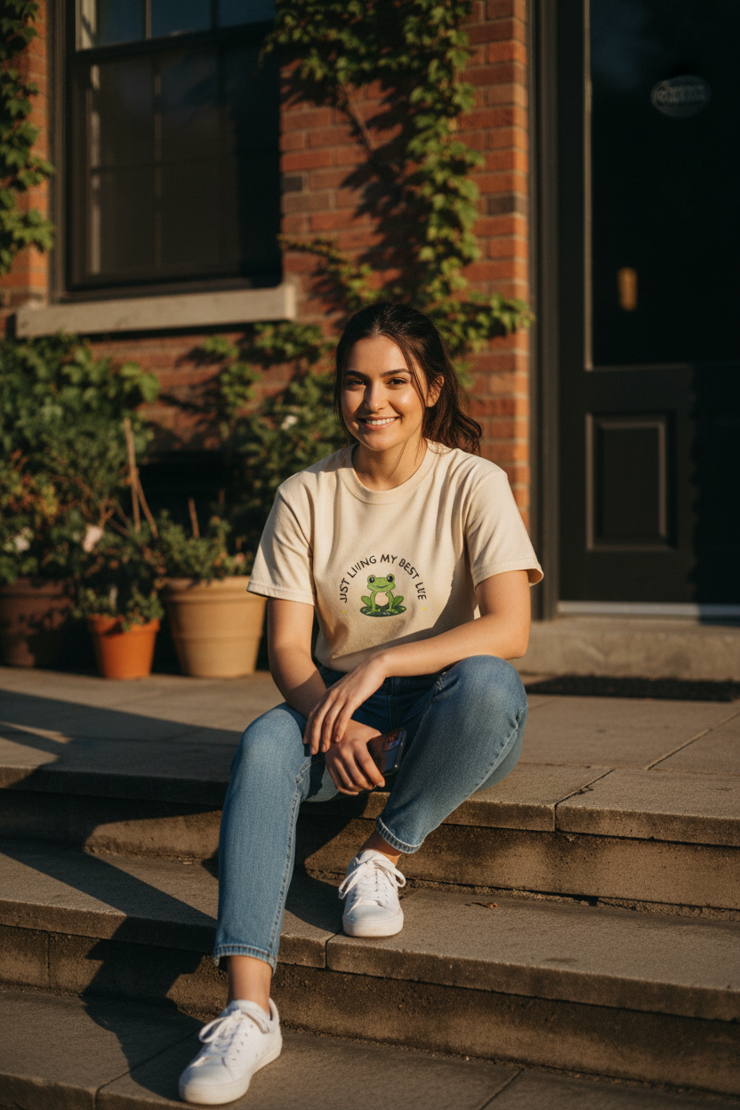 Frog Life beige UGC steps