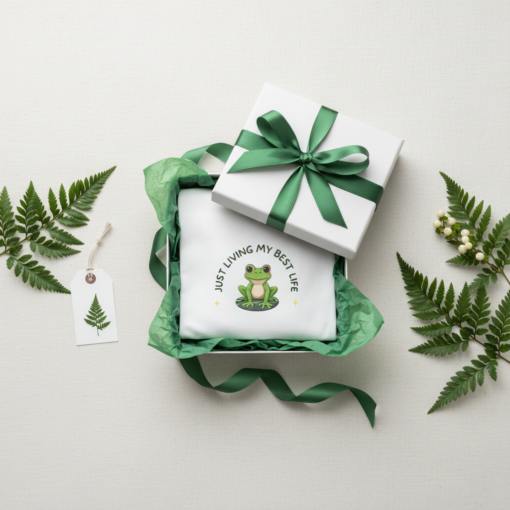 Frog Life gift wrap