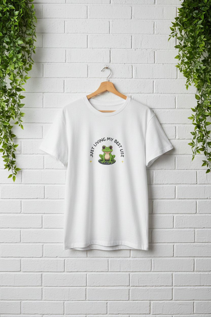 Frog Life ivy wall hanger