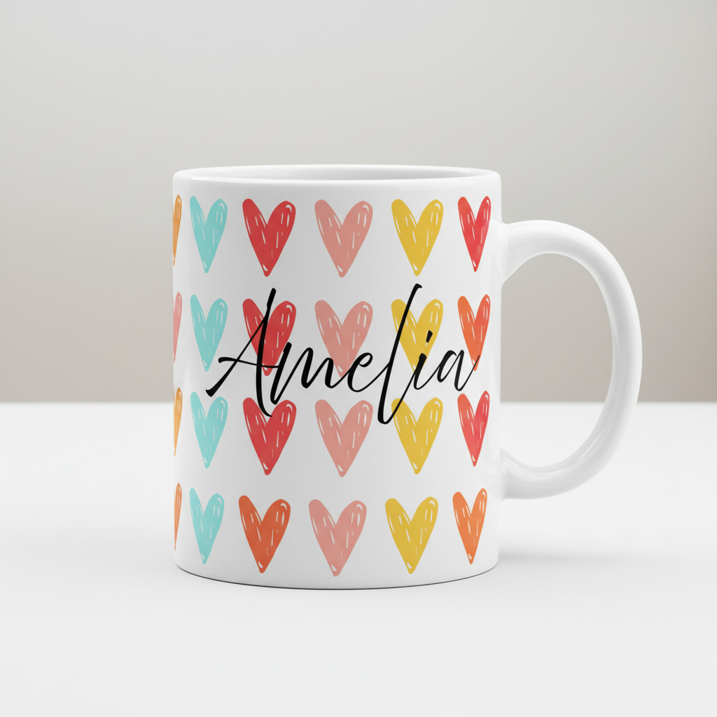 Front three-quarter angle mug mockup